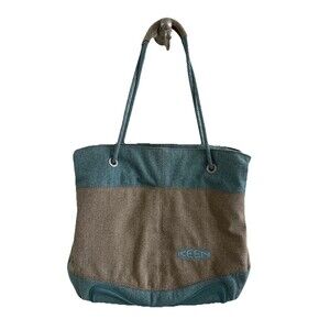 NWOT Keen Canyon Canvas Tote Bag Purse HyBrid Transport Sport Utility Teal Tan